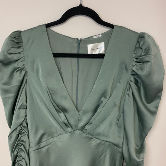 Line and Dot Maya Maxi Dress Glam Romantic Hoco Pinup Sexy Formal Womens Size S - Picture 2 of 11